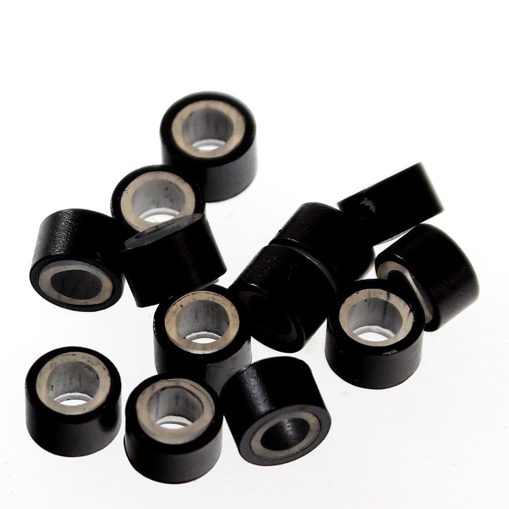 KIM & C Silicone Micro Rings for Hair Extensions (1000pcs/jar) - Black