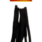 KIM & C 6pcs Elastic Headbands [Thick & Long] - Black