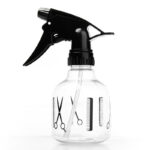 KIM & C Spray Bottle #Scissor & Comb Pattern - Clear / Small
