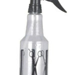 KIM & C Spray Bottle #Scissor & Comb Pattern - Clear / Large