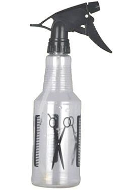 KIM & C Spray Bottle #Scissor & Comb Pattern - Clear / Large