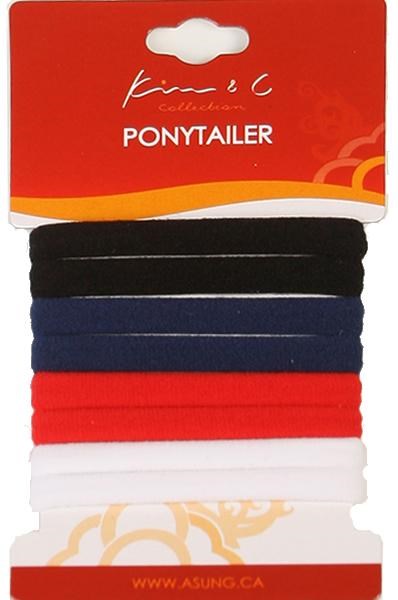 KIM & C 8pcs Ponytail Holders - Assorted