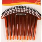 KIM & C 2pcs Stone Hair Comb Clip