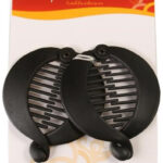KIM & C 2pcs Fish Comb Clip - Black
