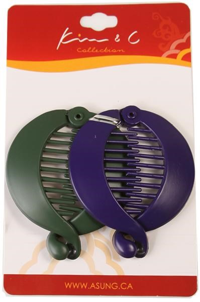 KIM & C 2pcs Fish Comb Clip - Assorted