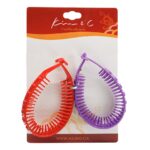 KIM & C 2pcs Flexible Comb Hair Clips - Assorted