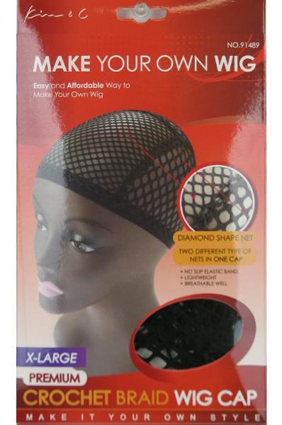 KIM & C Premium Crochet Wig Cap - X-Large