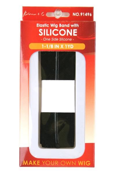 KIM & C Elastic Wig Band - 1 1/8inch x 1yard (Single Side Silicone)