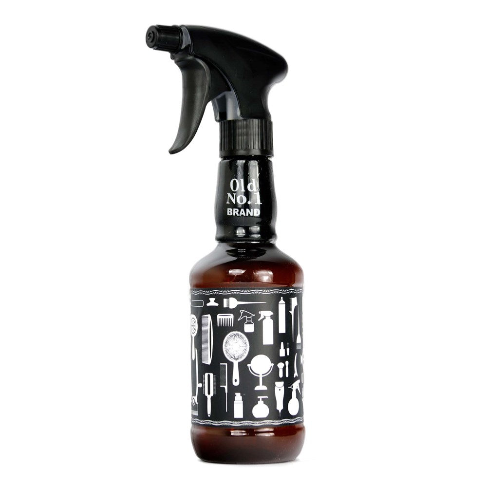 KIM & C Barber Round Spray Bottle - Brown