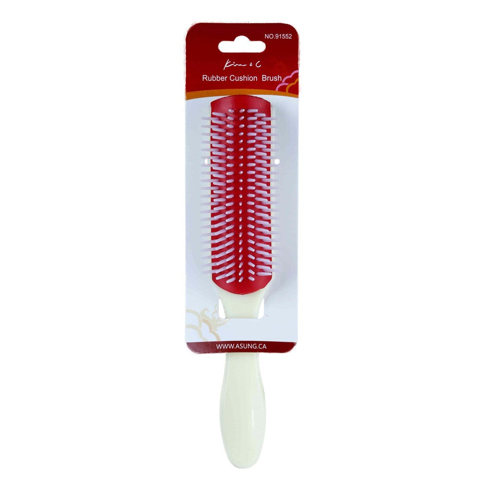 KIM & C Rubber Cushion Brush - 7 Rows