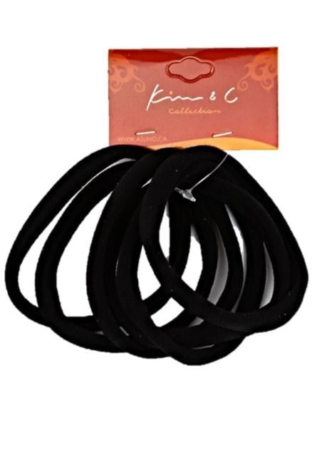 KIM & C 6pcs High Elastic Ponytailer - Black