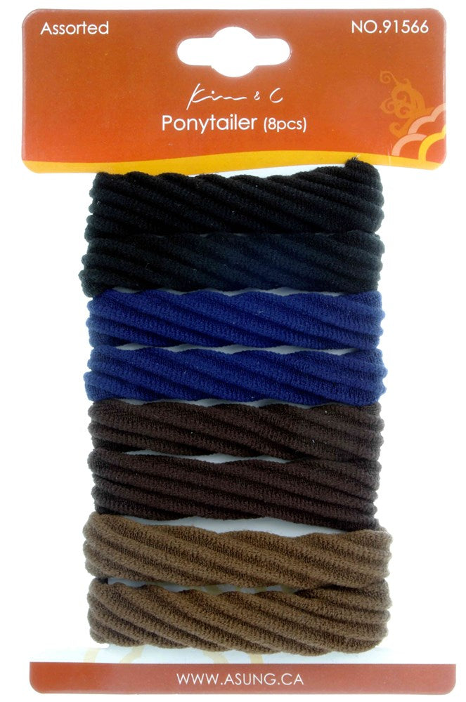 KIM & C 8pcs Hair Ponytailer [Patterned] - Assorted