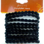 KIM & C 10pcs Hair Ponytailer - Black