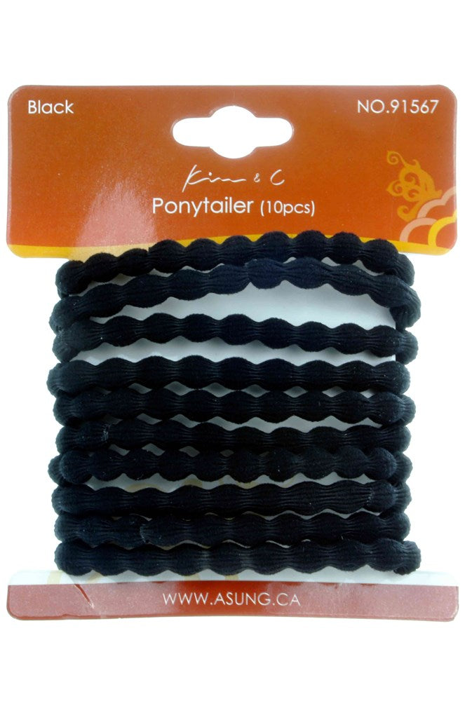 KIM & C 10pcs Hair Ponytailer - Black