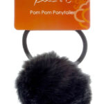 KIM & C Pom Pom Ponytailer Assorted - Black