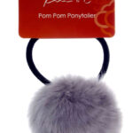 KIM & C Pom Pom Ponytailer Assorted - Grey
