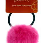 KIM & C Pom Pom Ponytailer Assorted - Hot Pink