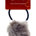 KIM & C Pom Pom Ponytailer Assorted - Mocha