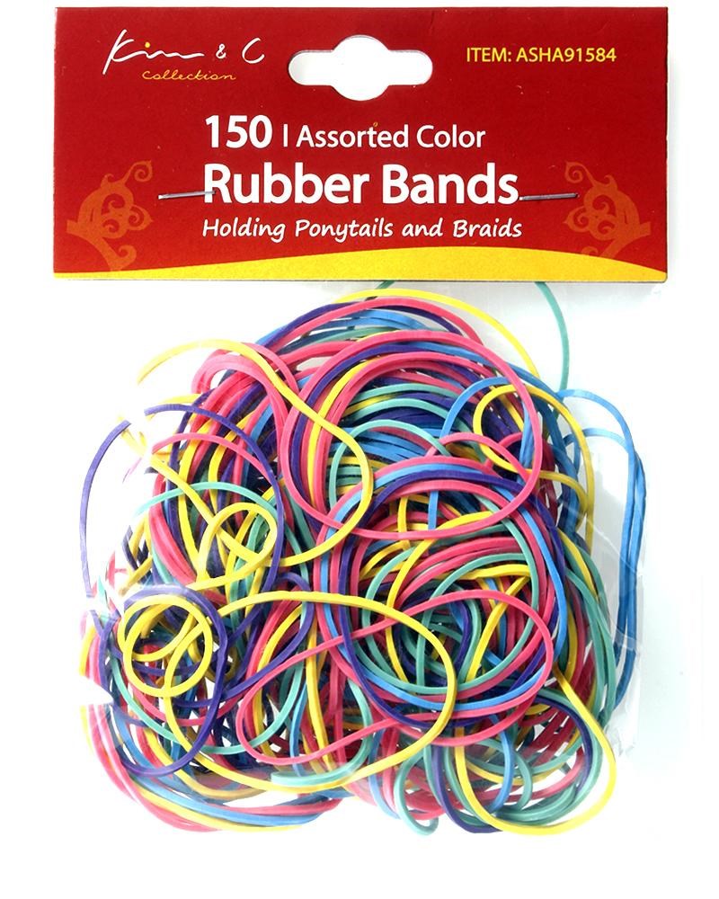 KIM & C 150pcs Large Rubber Bands (1.5inch) - Assorted