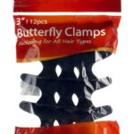 KIM & C 12pcs Butterfly Clamps (3inch) - Black