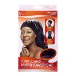 KIM & C Super Jumbo Braid Shower Cap - Black
