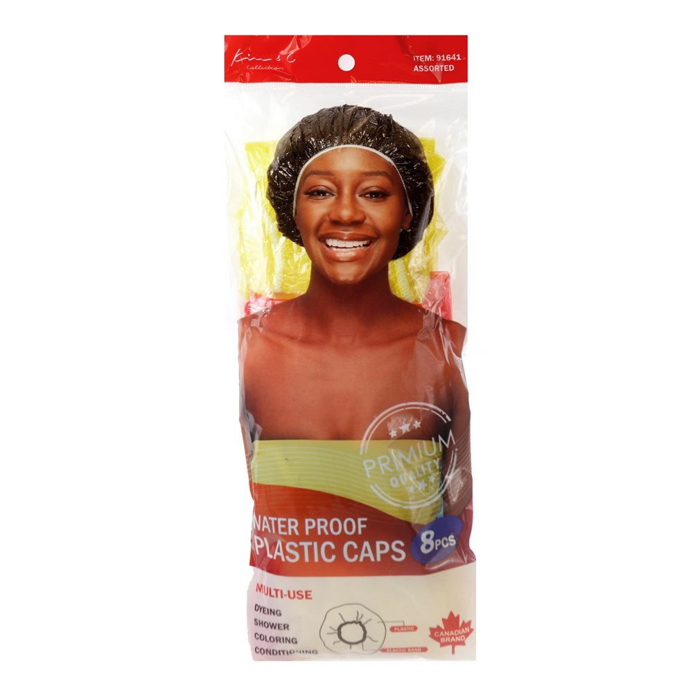 KIM & C 8pcs Water Proof Plastic Caps - Assorted