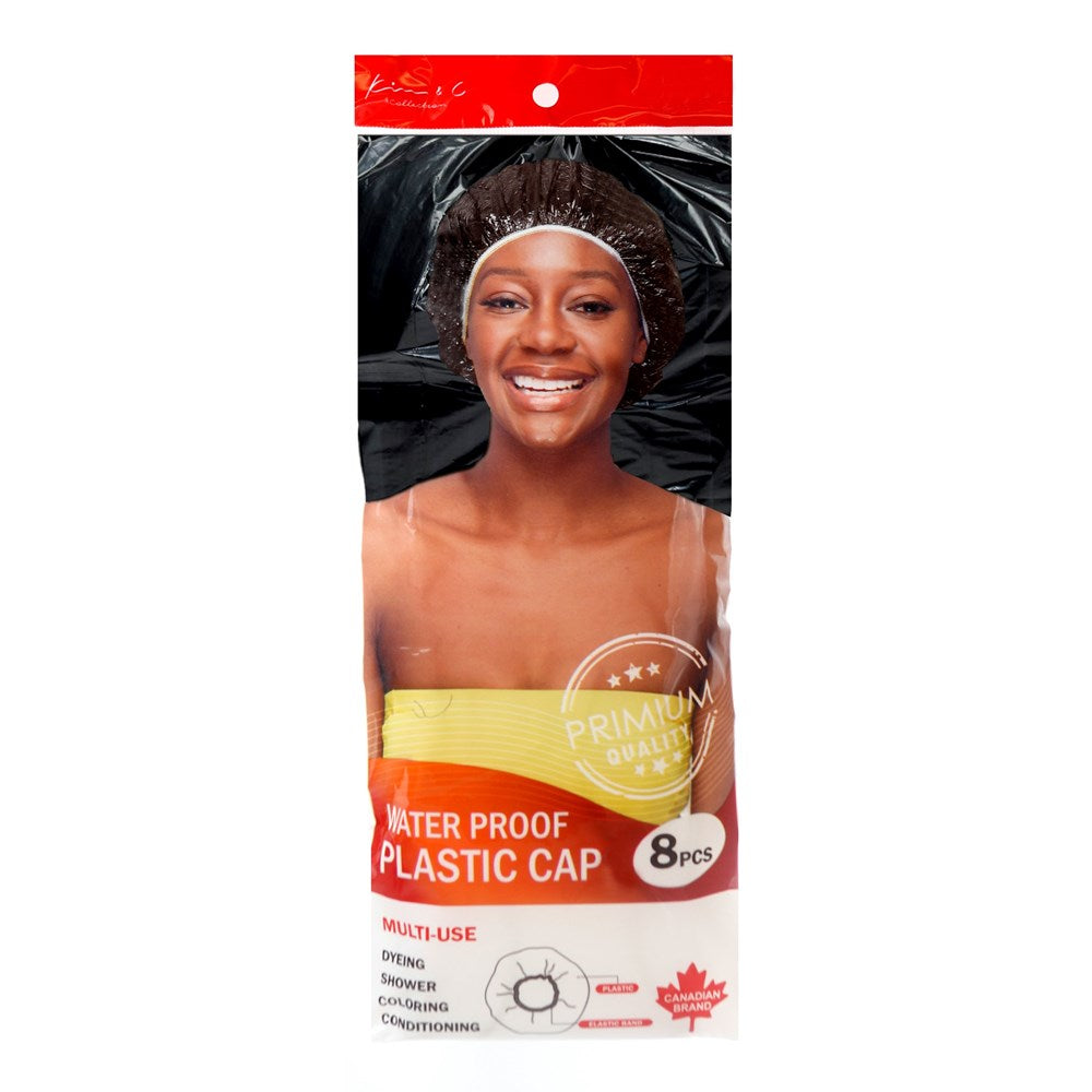 KIM & C 8pcs Water Proof Plastic Caps - Black