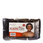 KIM & C Water Proof Plastic Caps (30pcs/pack) - Black
