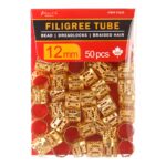KIM & C Filigree Tube Gold - 12mm