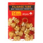 KIM & C Filigree Tube Gold - 14mm