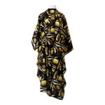 KIM & C Pattern Cutting Cape with Hook - Black and Gold