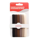 KIM & C 6pcs Fashion Hair Bands - Brown