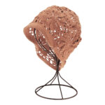 KIM & C Handmade Fashion Floral Design Hat - Caramel