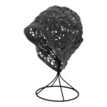 KIM & C Handmade Fashion Floral Design Hat - Black