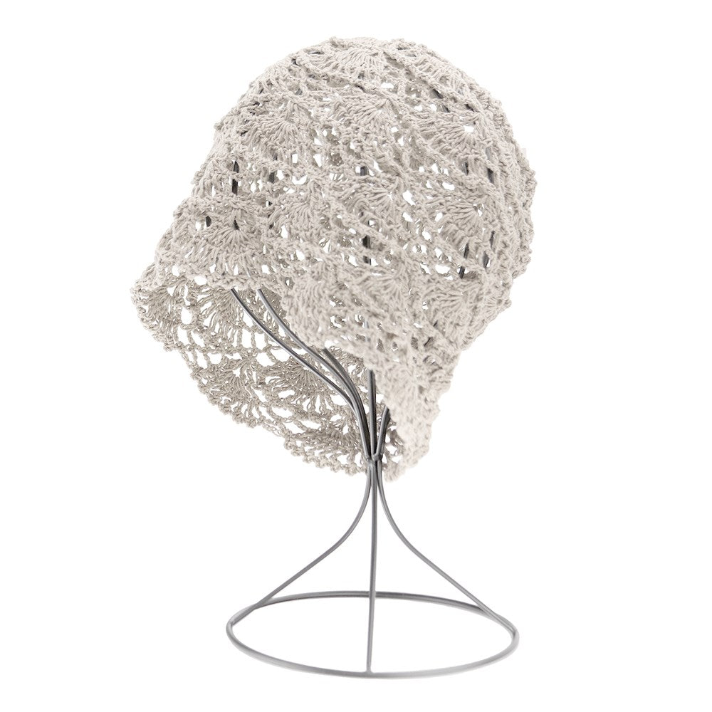 KIM & C Handmade Fashion Net Hat - Beige