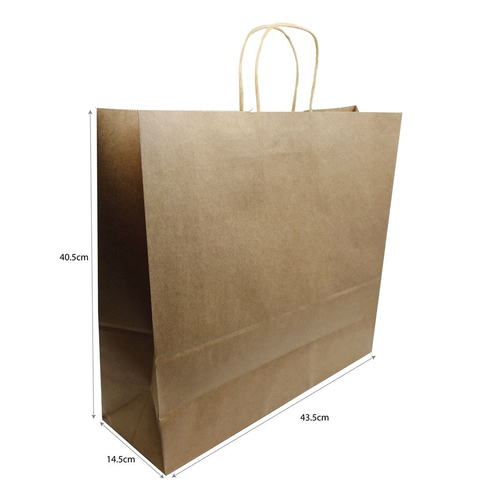 KIM & C Paper Shopping Bag (12/pk) - (43.5cm x 40.5cm x 14.5cm)