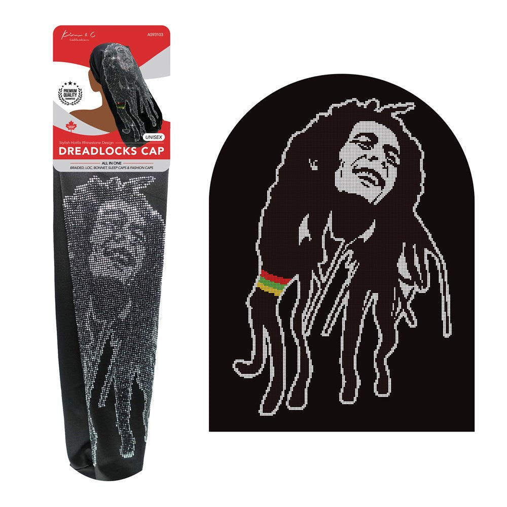 KIM & C Hot Fix DreadLocks Cap - Bob Marley