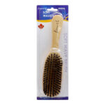 KIM & C Natural Boar Bristle Wooden Brush - Soft / Wave