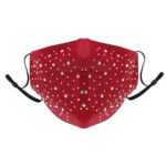 KIM & C Stone Earloop Mask - Red