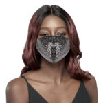 KIM & C Sequin Earloop Mask - Black