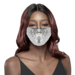 KIM & C Sequin Earloop Mask - Gray