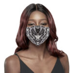 KIM & C Cotton Earloop Mask #Leopard pattern - Gray