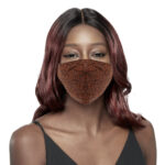 KIM & C Cotton Earloop Mask - Brown