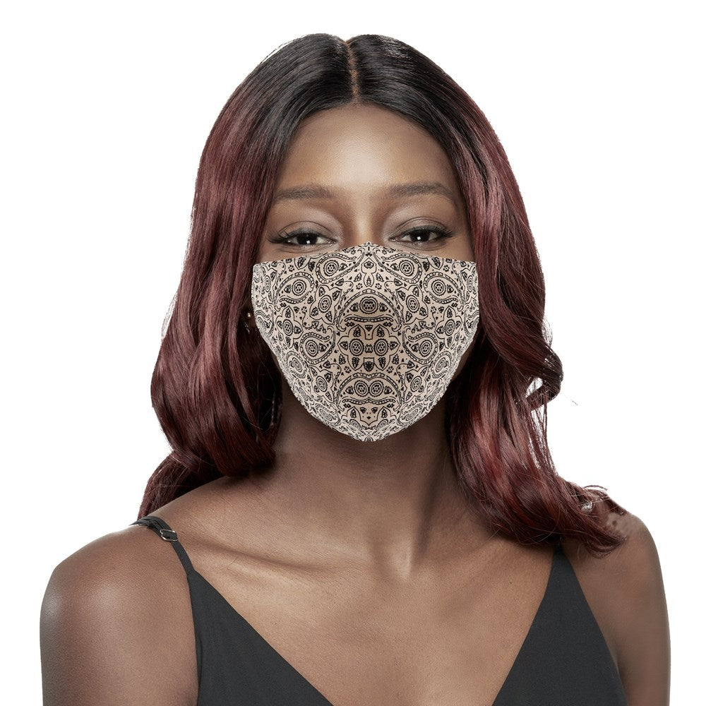 KIM & C Cotton Earloop Mask - Beige
