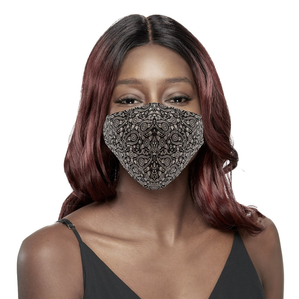 KIM & C Cotton Earloop Mask - Black