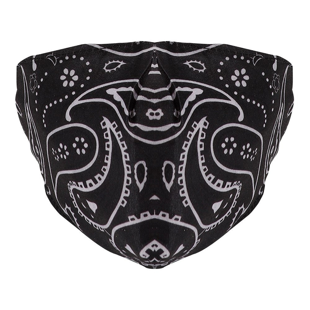 KIM & C Bandana Earloop Face Mask - Black