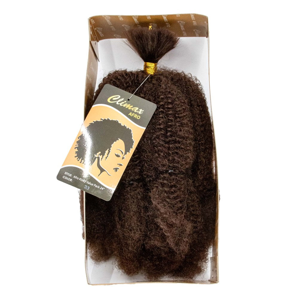 CLIMAX Afro Kinky Bulk Braid Value Pack (24inch) - 33