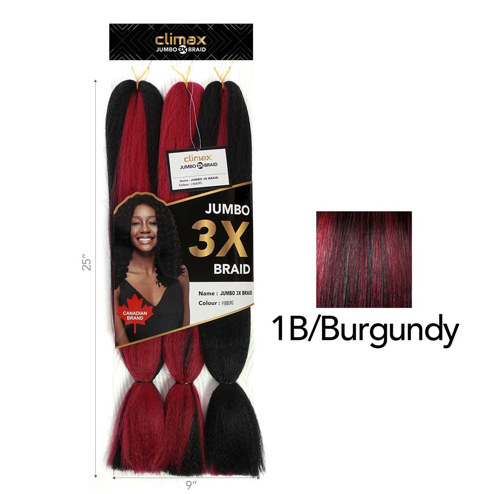 CLIMAX 3X Jumbo Braid - 1B/Burgundy