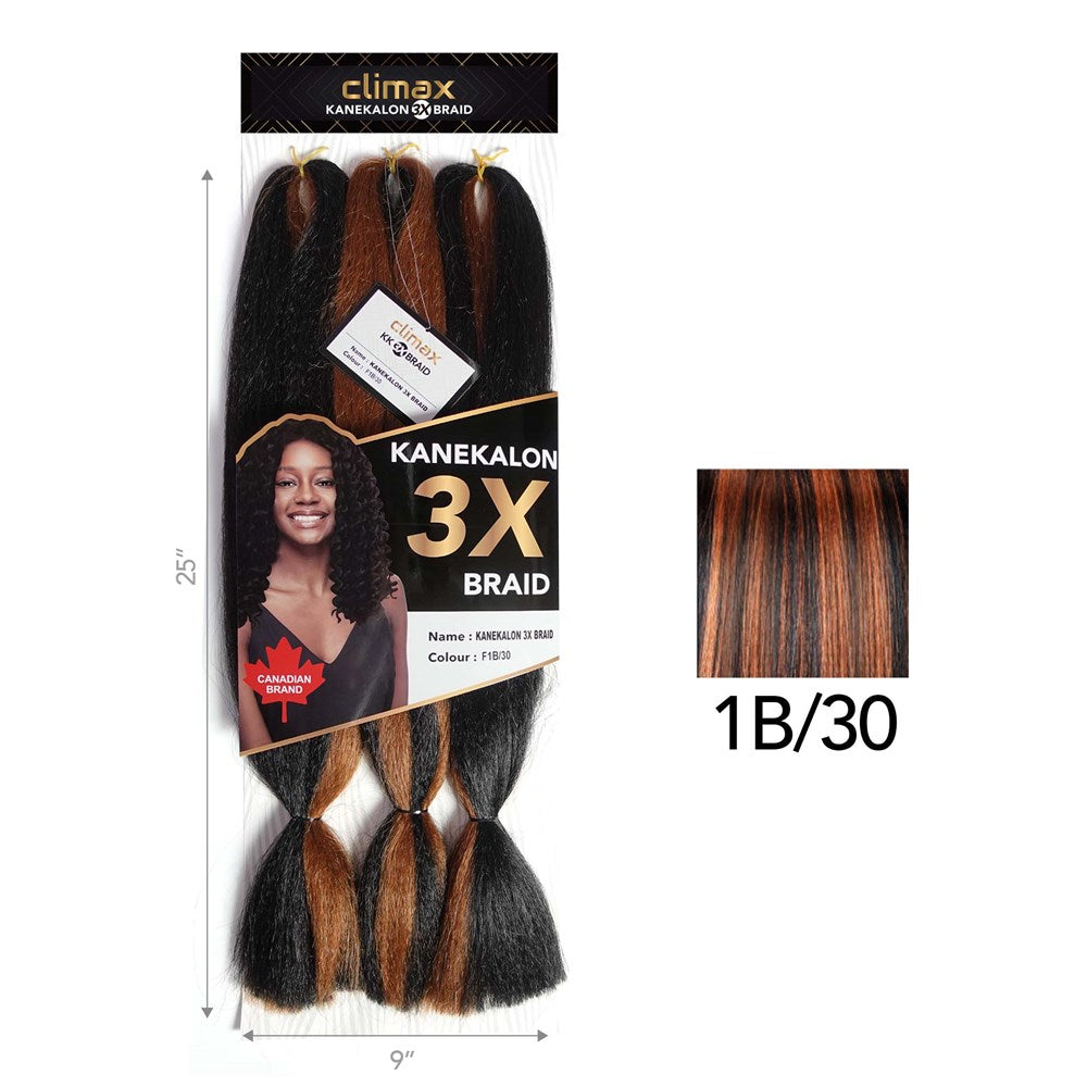CLIMAX 3X Kanekalon Braid - 1B/30