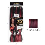 CLIMAX 3X Kanekalon Braid - 1B/Burgundy